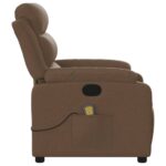 Fauteuil de massage inclinable Marron Tissu – Image 6