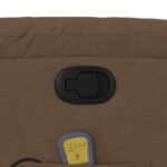 Fauteuil de massage inclinable Marron Tissu – Image 8