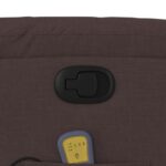 Fauteuil de massage inclinable Marron foncé Tissu – Image 8