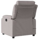 Fauteuil de massage inclinable Taupe Tissu – Image 2