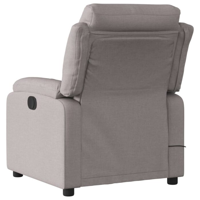 Fauteuil de massage inclinable Taupe Tissu – Image 2
