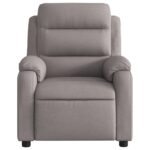 Fauteuil de massage inclinable Taupe Tissu – Image 5