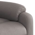Fauteuil de massage inclinable Taupe Tissu – Image 7