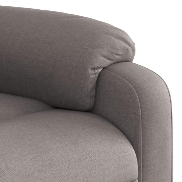 Fauteuil de massage inclinable Taupe Tissu – Image 7