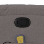 Fauteuil de massage inclinable Taupe Tissu – Image 8