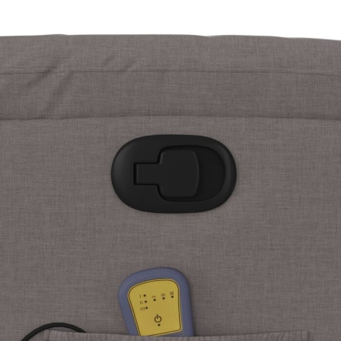 Fauteuil de massage inclinable Taupe Tissu – Image 8