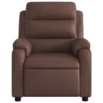 Fauteuil inclinable Marron Similicuir – Image 4