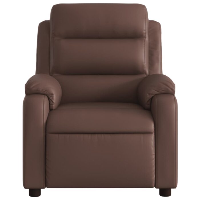 Fauteuil inclinable Marron Similicuir – Image 4