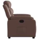 Fauteuil inclinable Marron Similicuir – Image 5