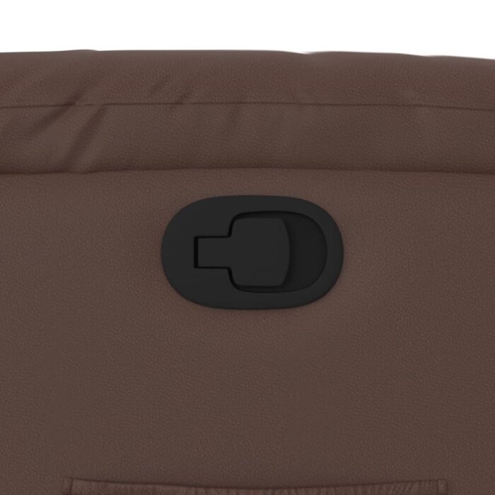 Fauteuil inclinable Marron Similicuir – Image 7