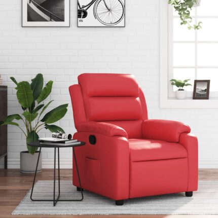 Fauteuil inclinable Rouge Similicuir