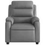 Fauteuil de massage inclinable Gris Similicuir – Image 5