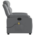 Fauteuil de massage inclinable Gris Similicuir – Image 6