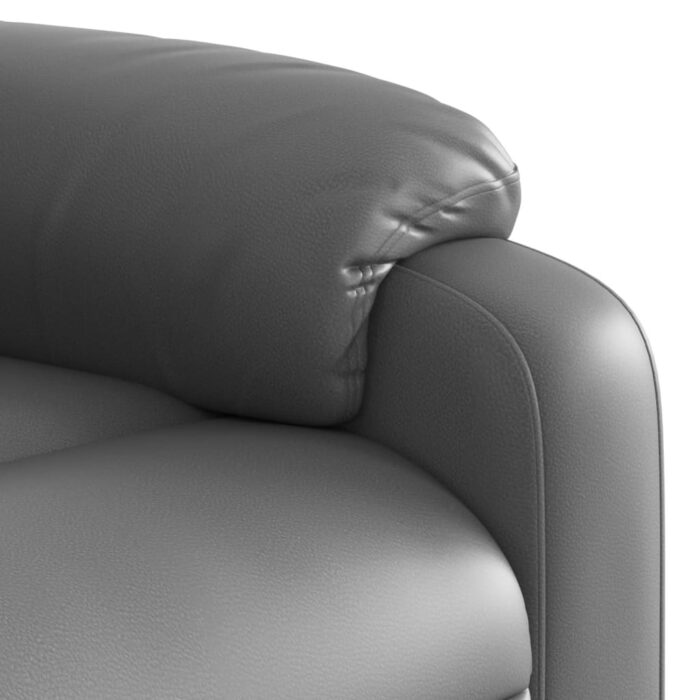Fauteuil de massage inclinable Gris Similicuir – Image 7