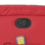 Fauteuil de massage inclinable rouge similicuir – Image 8