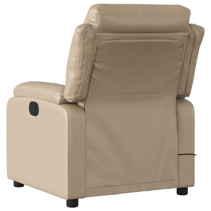 Fauteuil de massage inclinable Cappuccino Similicuir – Image 2