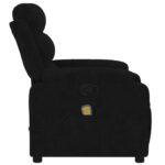 Fauteuil de massage inclinable noir velours – Image 6