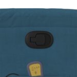 Fauteuil inclinable de massage bleu velours – Image 8