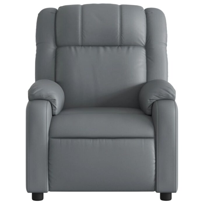Fauteuil inclinable Gris Similicuir – Image 4
