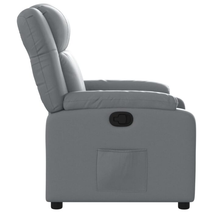 Fauteuil inclinable Gris Similicuir – Image 5