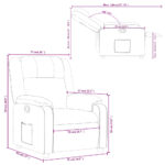 Fauteuil inclinable Rouge bordeaux Similicuir – Image 9