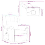 Fauteuil de massage inclinable Noir Similicuir – Image 10