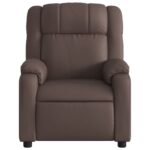 Fauteuil de massage inclinable Marron Similicuir – Image 5
