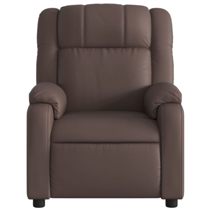 Fauteuil de massage inclinable Marron Similicuir – Image 5