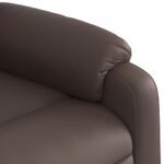 Fauteuil de massage inclinable Marron Similicuir – Image 7