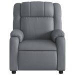 Fauteuil de massage inclinable Gris Similicuir – Image 5
