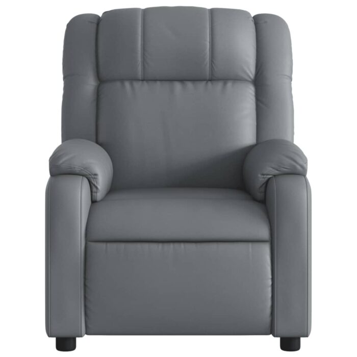 Fauteuil de massage inclinable Gris Similicuir – Image 5