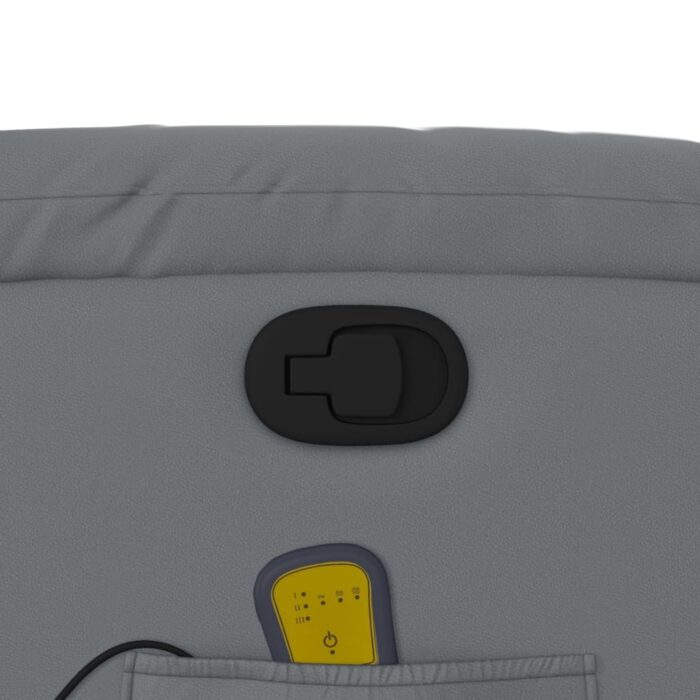 Fauteuil de massage inclinable Gris Similicuir – Image 8