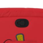 Fauteuil de massage inclinable rouge similicuir – Image 8