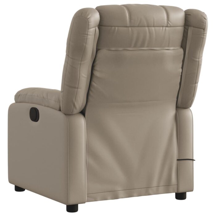 Fauteuil de massage inclinable Cappuccino Similicuir – Image 2