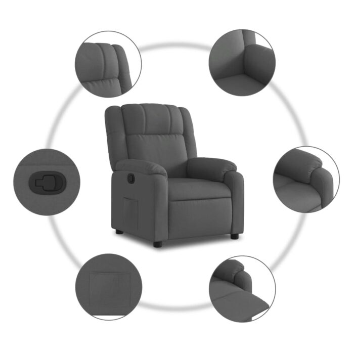 VXL8721012202900_g_en_hd_3.jpg Fauteuil inclinable Gris foncé Tissu – Image 3