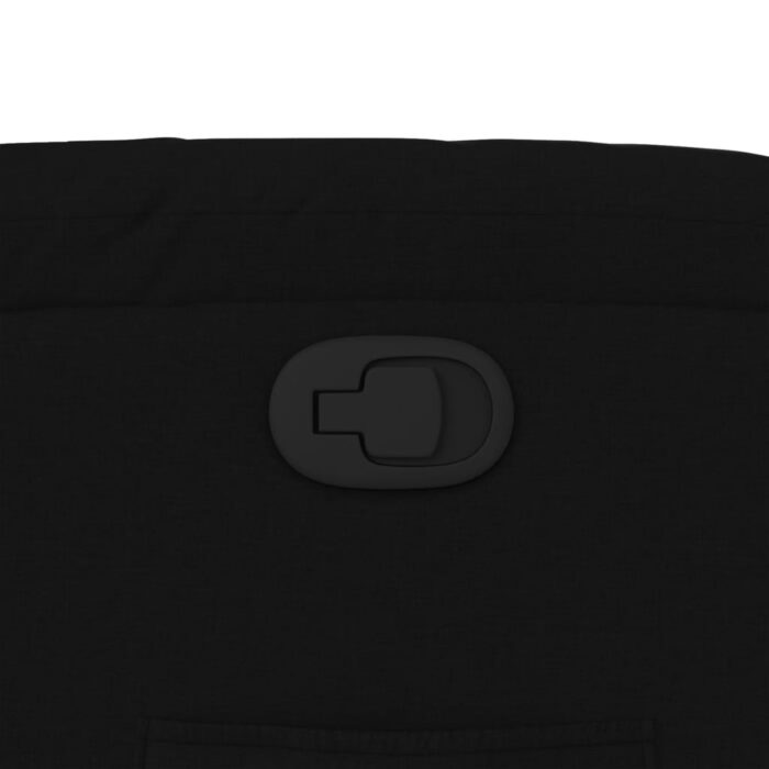 Fauteuil inclinable Noir Tissu – Image 7