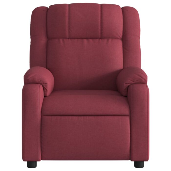 Fauteuil inclinable Rouge bordeaux Tissu – Image 4
