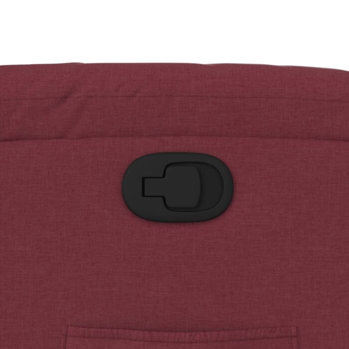 Fauteuil inclinable Rouge bordeaux Tissu – Image 7