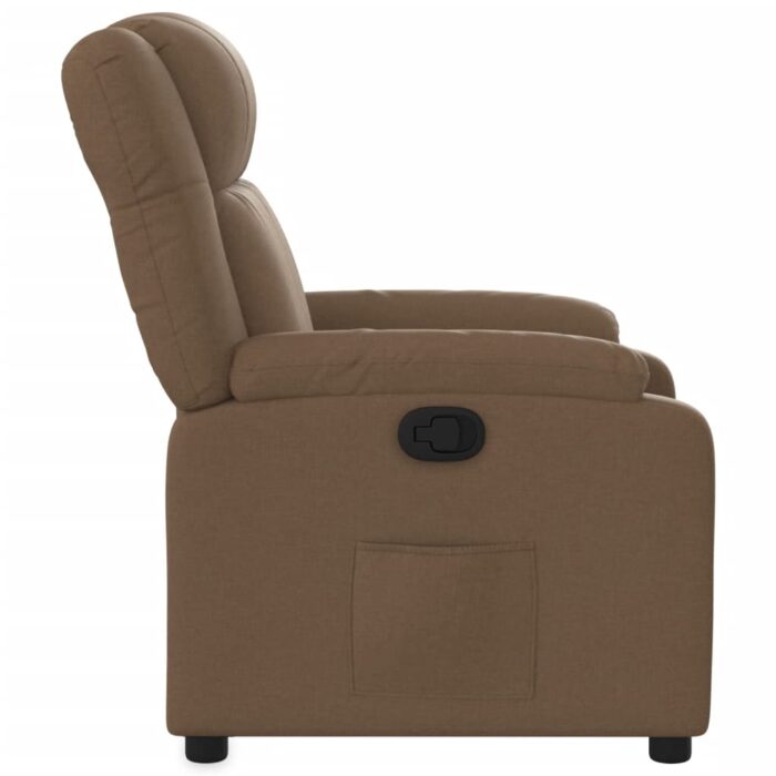 Fauteuil inclinable Marron Tissu – Image 5