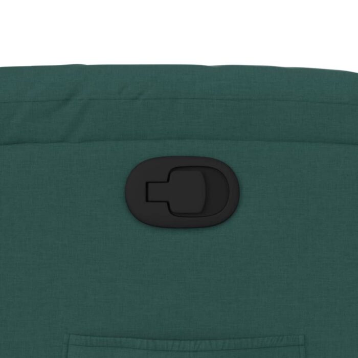 Fauteuil inclinable Vert foncé Tissu – Image 7