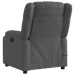 Fauteuil de massage inclinable Gris foncé Tissu – Image 2