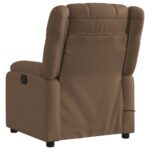 Fauteuil de massage inclinable Marron Tissu – Image 2