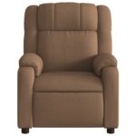 Fauteuil de massage inclinable Marron Tissu – Image 5