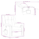 Fauteuil de massage inclinable Marron Similicuir – Image 10
