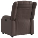 Fauteuil de massage inclinable Marron Similicuir – Image 2