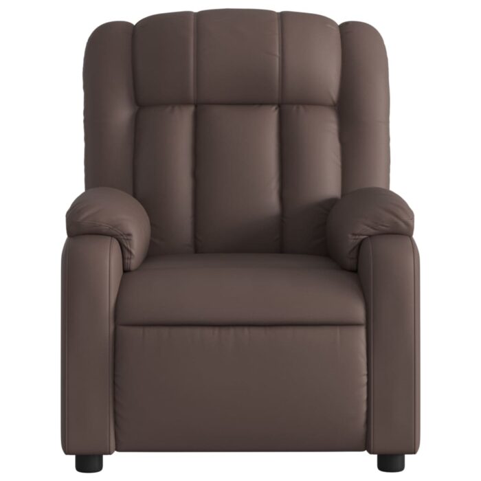 Fauteuil de massage inclinable Marron Similicuir – Image 5
