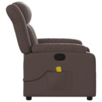 Fauteuil de massage inclinable Marron Similicuir – Image 6