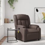 Fauteuil de massage inclinable Marron Similicuir
