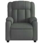 Fauteuil inclinable Gris foncé Tissu – Image 4
