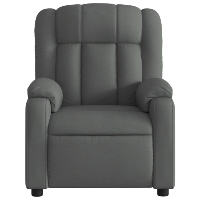 Fauteuil inclinable Gris foncé Tissu – Image 4